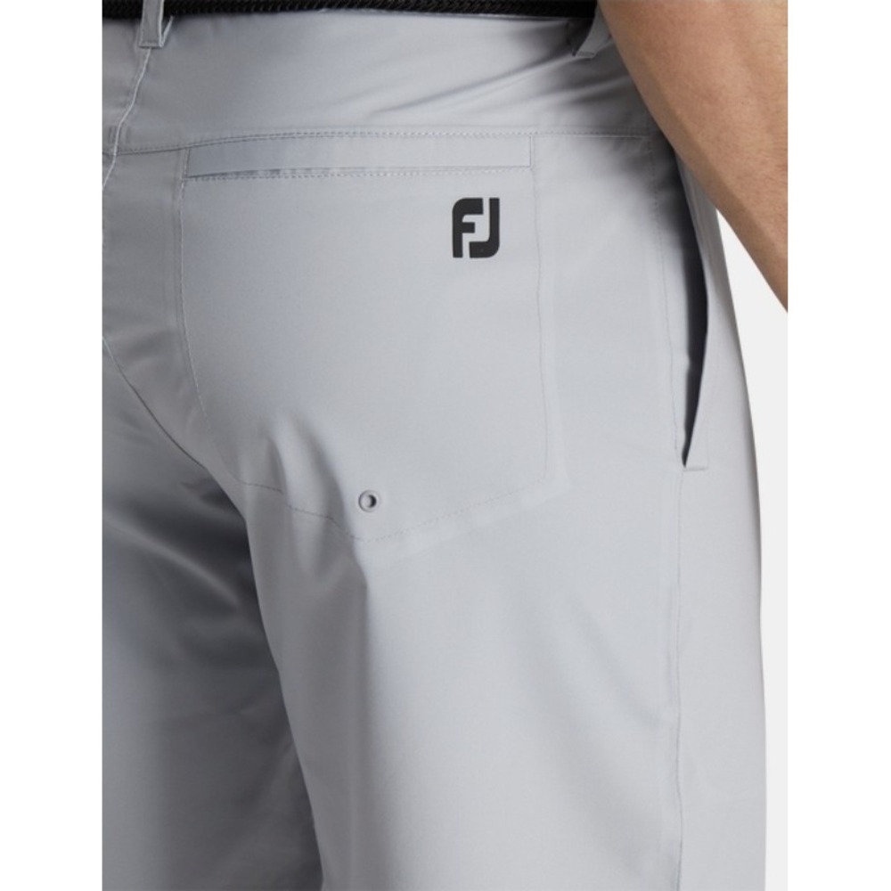 FootJoy Mens Medium Performance Golf Shorts Light Grey Stretch FJ Logo Athletic - Picture 3 of 10